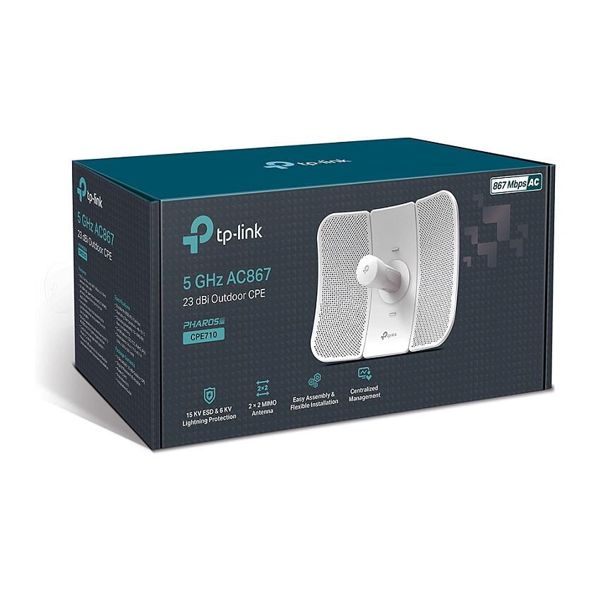 Access Point TP-Link CPE710, 5GHz, Wi-Fi 5 AC867, Antenë Direksionale 23dBi, 1×Gigabit Ethernet, IP65 – Bardhë - 3