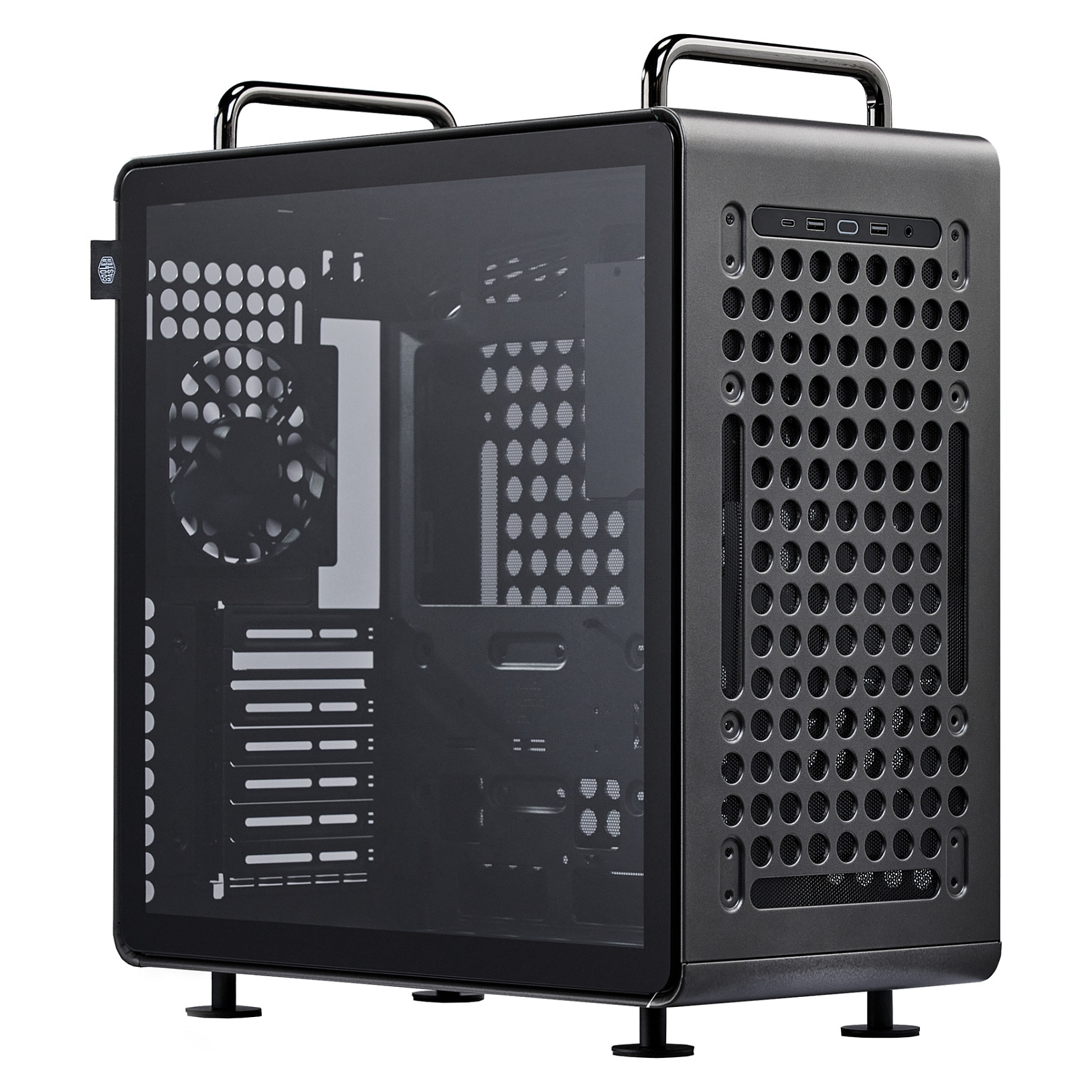 Kasë PC Cooler Master QUBE 540 / Midi Tower / E-ATX + ATX / 1x 120mm Fan / Tempered Glass - Zezë