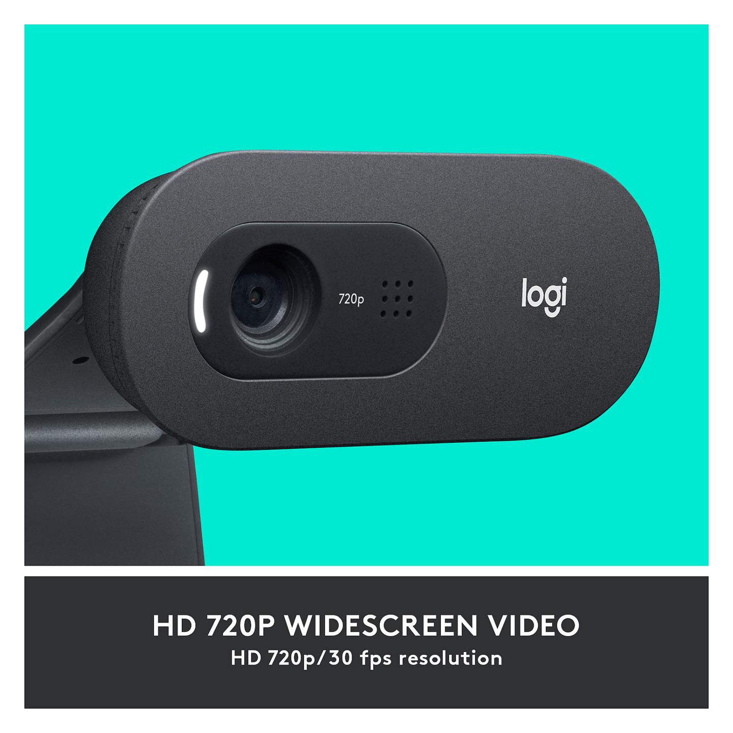 Webcam Logitech C505 / 960-001364 / HD 720p / USB-A / 1.2MP / 60° – Grafit - 12
