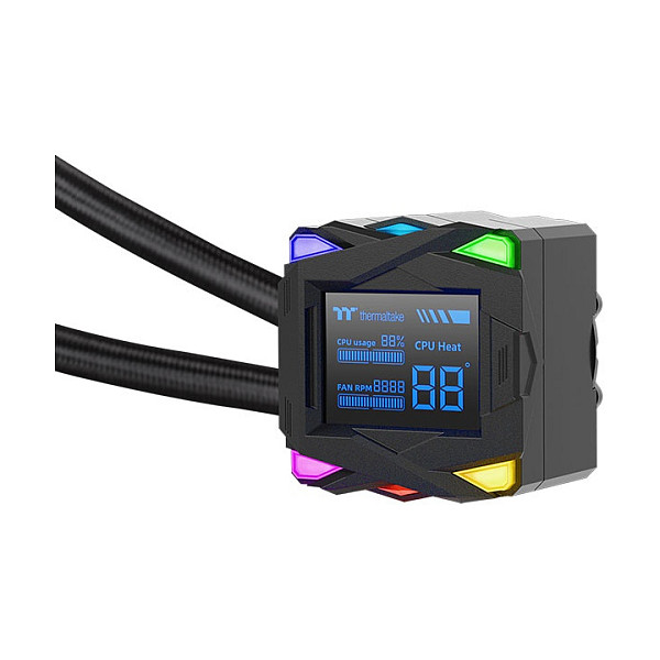 Ftohës për procesor Thermaltake LA240-S ARGB Sync / 240mm / AIO / ARGB / LCD - Zezë - 2