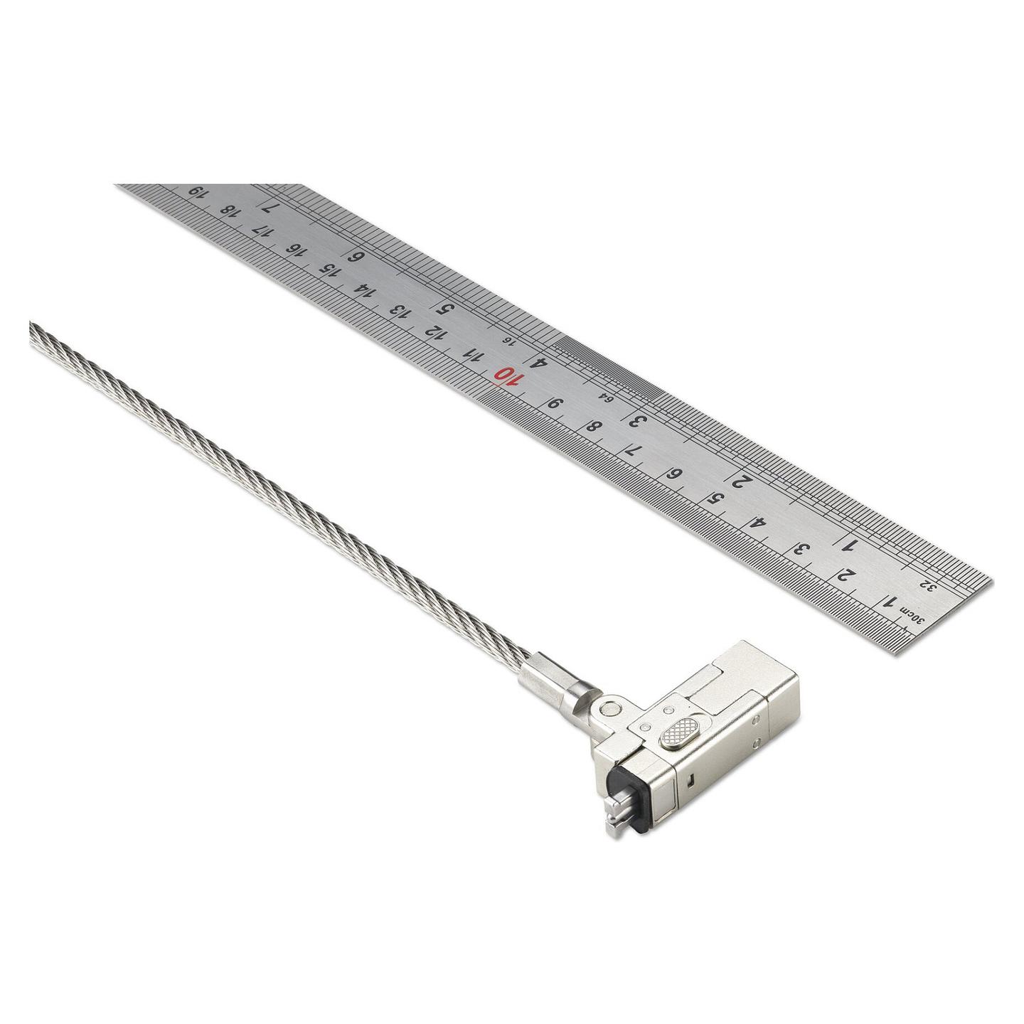 Kyç Sigurie për Laptop Kensington Slim NanoSaver 2.0 EQ K60630WW, Nano Slot, Kabllo 1,8 m, Kyç me Çelës, 2 Çelësa – Argjend - 2