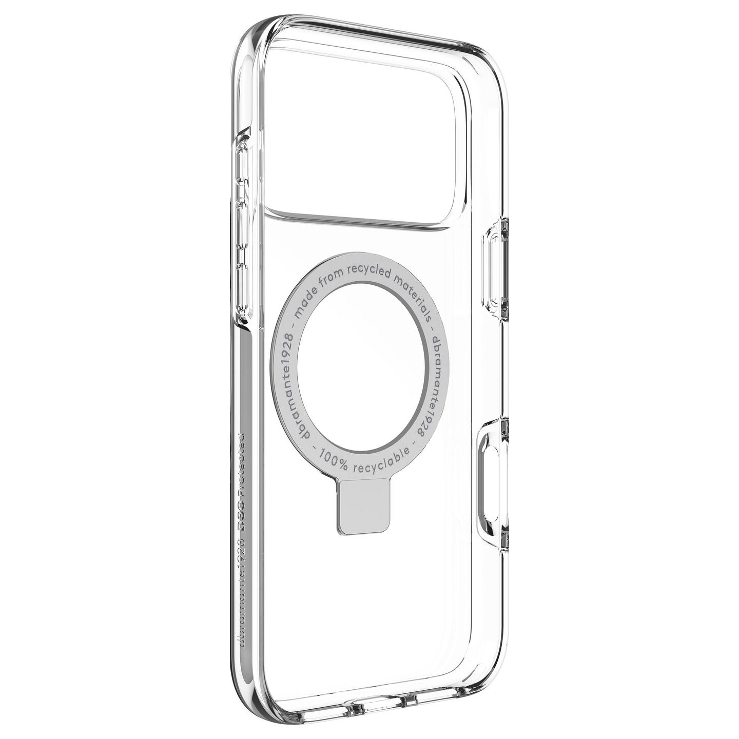 Case për Telefon dbramante1928 Iceland Ultra D3O MS Kick, iPhone 17 Pro, MagSafe, Mbrojtje nga rënia deri 4 m, Mbajtëse - Transparente - 2