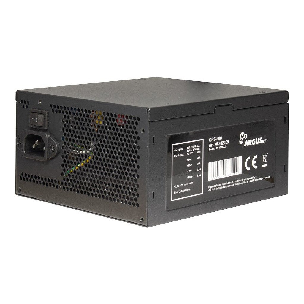 Furnizues Energjie Inter-Tech ArgusNT GPS-900 / 900W / ATX / 80 PLUS Gold / Non Modular – Zezë - 3
