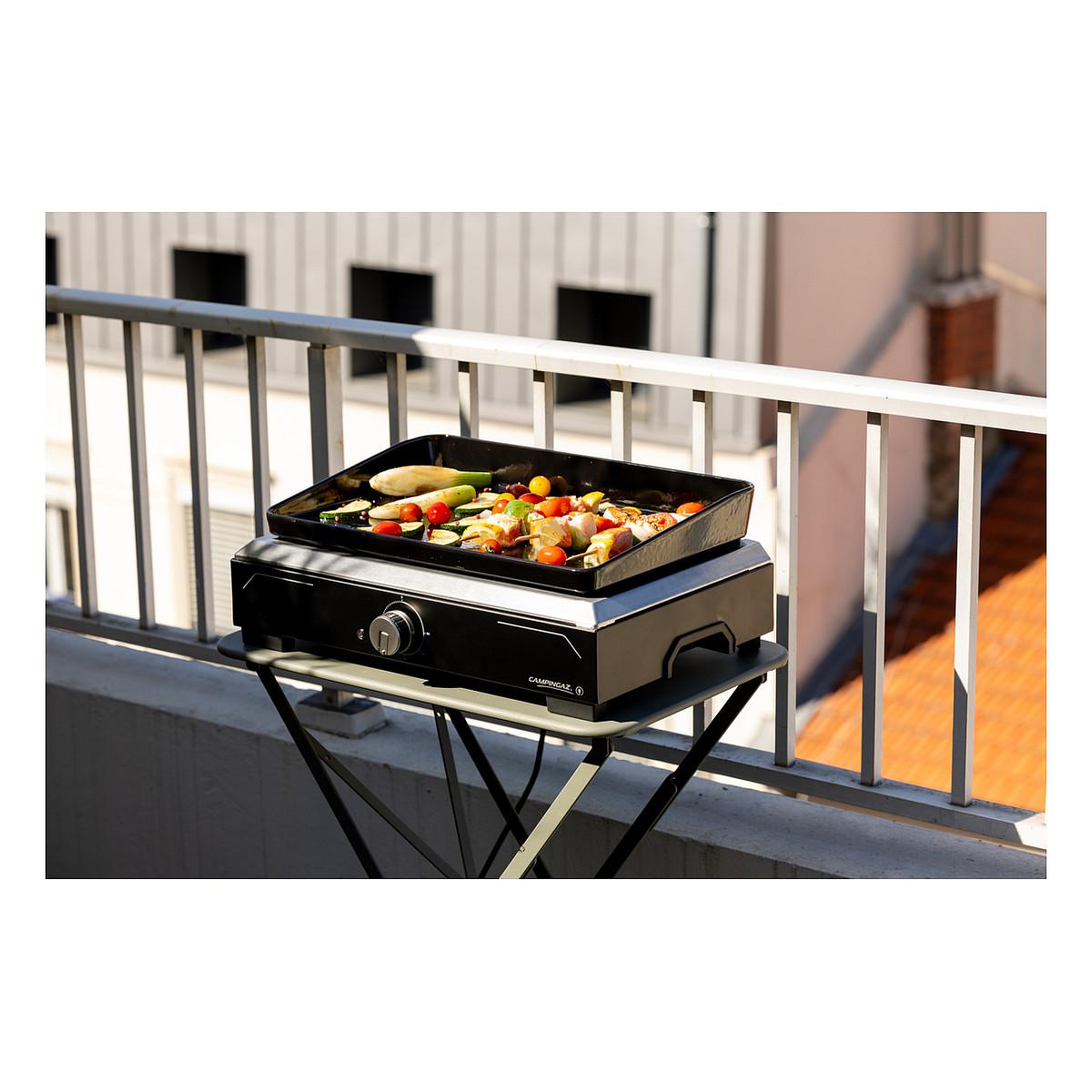 Grill Elektrik CAMPINGAZ Plancha Electric 1 XD, 2.1kW, 45x30cm, Pllakë Gize e Emajlur, Termostat - Zezë - 7