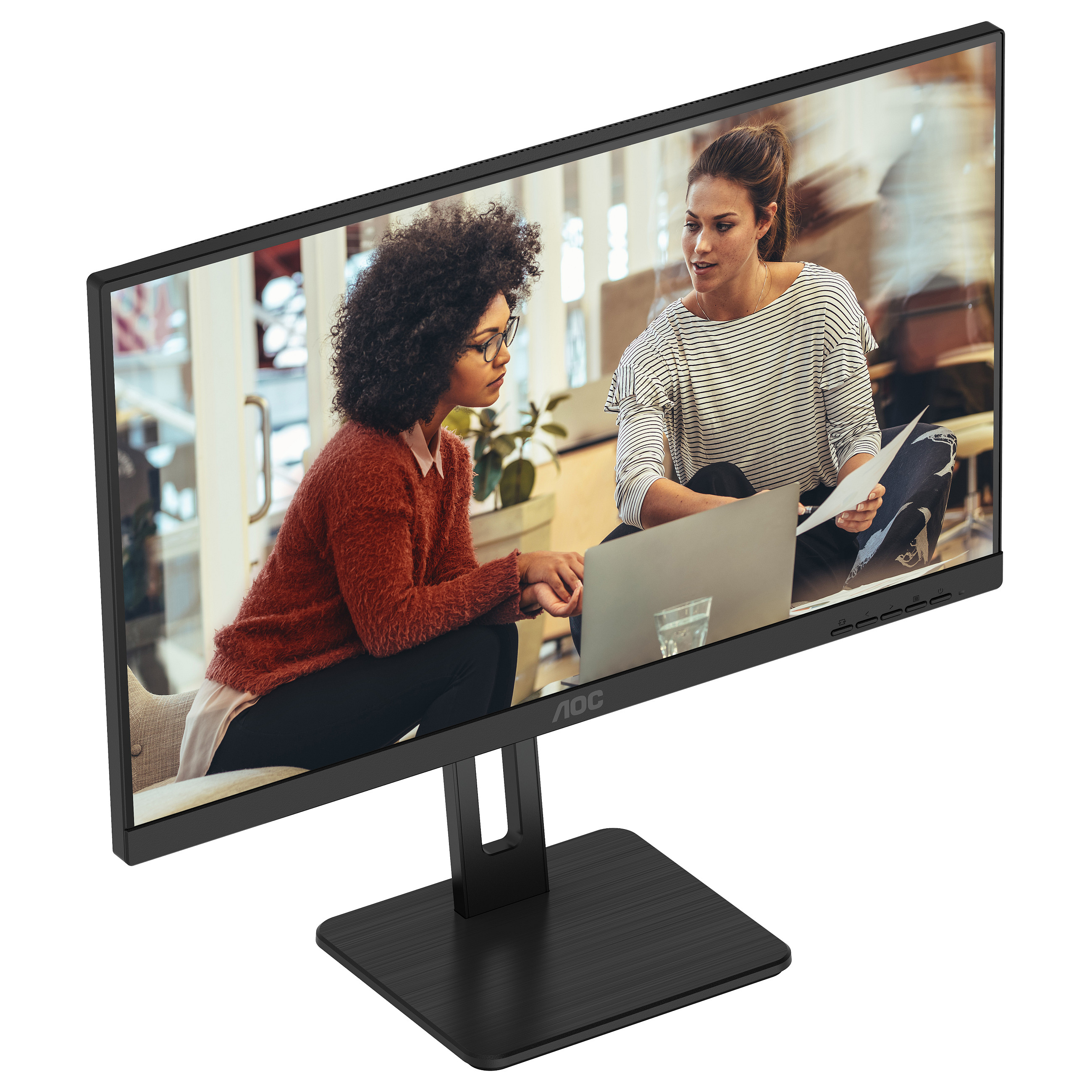 Monitor AOC U27E3UF / 27" / 4K UHD IPS / 60Hz / 4ms / HDMI+DisplayPort+USB - Zezë - 5