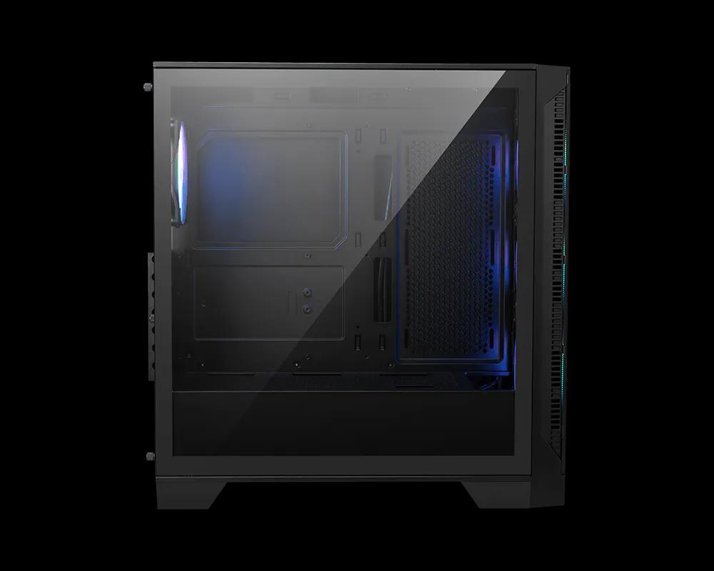 Kasë MSI MAG FORGE 321R AIRFLOW, Mid-Tower, ATX, 4x120mm ARGB, Xham i Temperuar, USB Type-C 20Gbps - Zezë - 4
