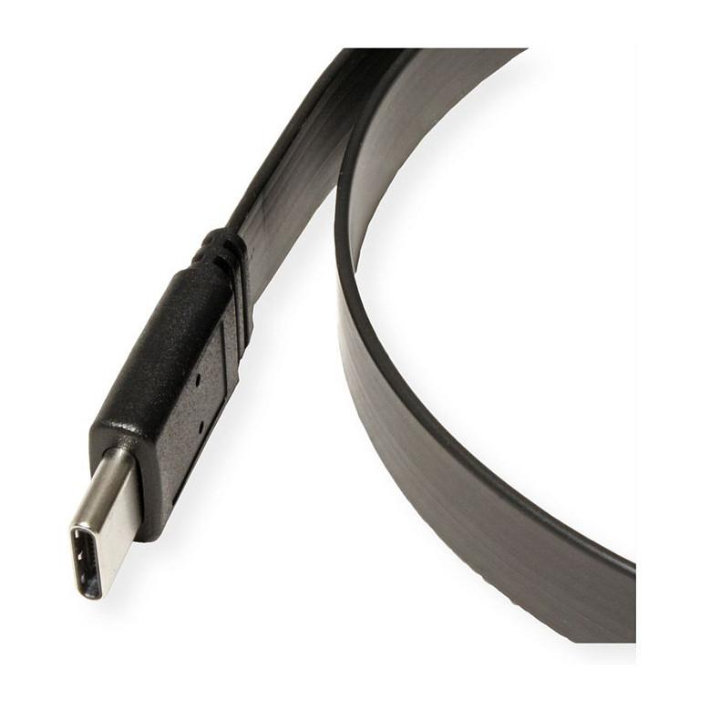 Kabllo USB VALUE 11.99.9085 / USB-C në USB-C / USB 4.0 Gen 3 / 40Gbps / 100W / 0.5m - Zezë - 2