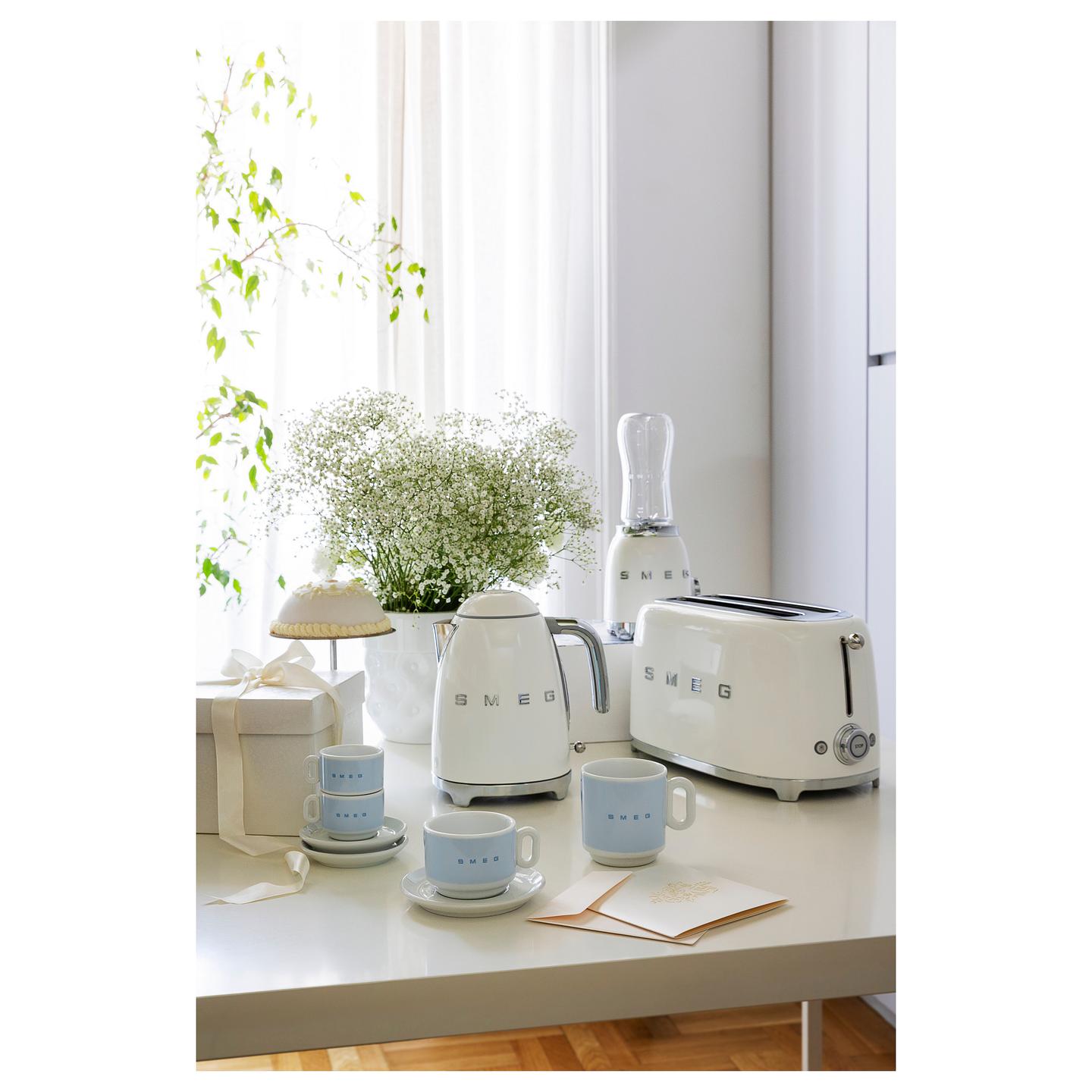 Blender Personal Smeg PBF01WHEU, 300W, 2 Shpejtësi, 2 Shishe Tritan Renew nga 600ml - Bardhë - 10