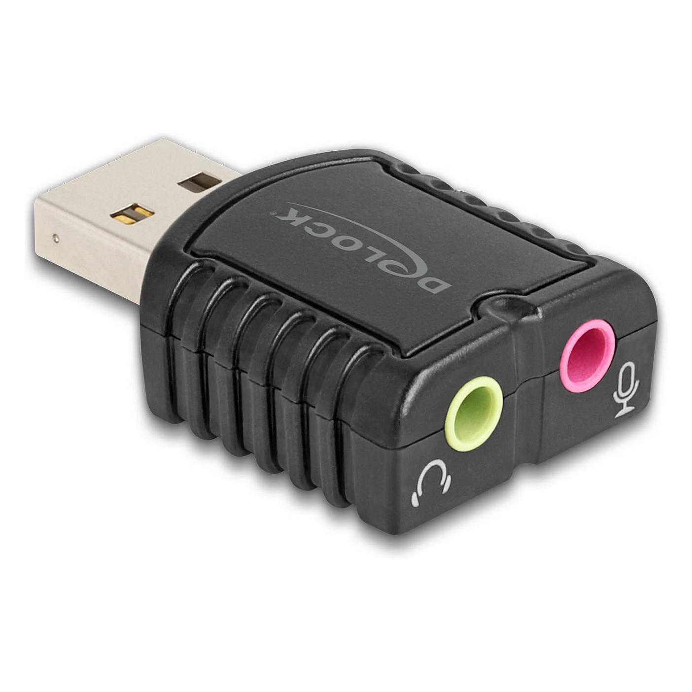 Konvertues Audio USB DeLOCK 65964, USB 2.0, 2x Jack 3.5mm, 24-bit/96kHz - Zezë