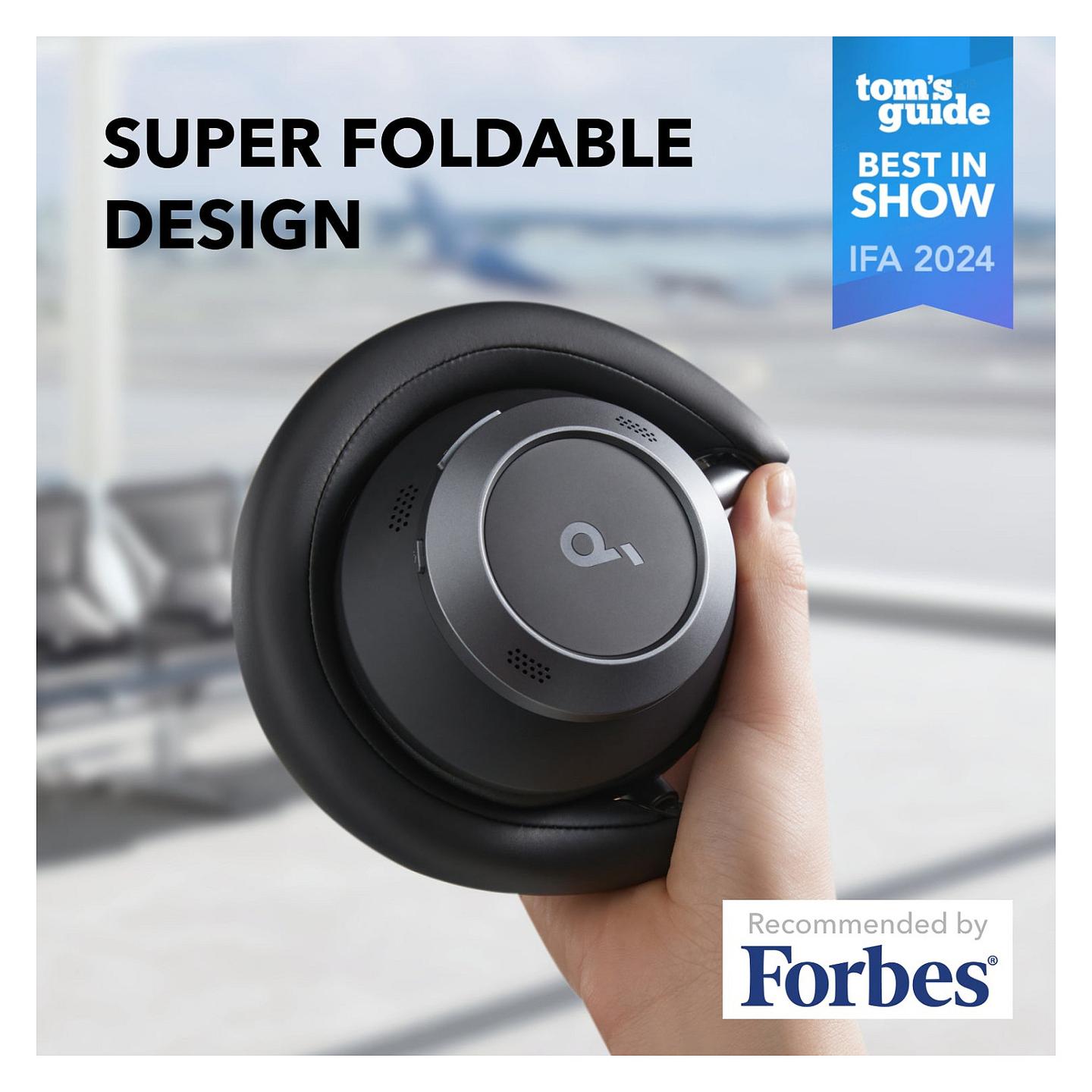 Kufje pa Kabllo Soundcore Space One Pro, Over-Ear, Bluetooth 5.3, ANC - Zezë - 2