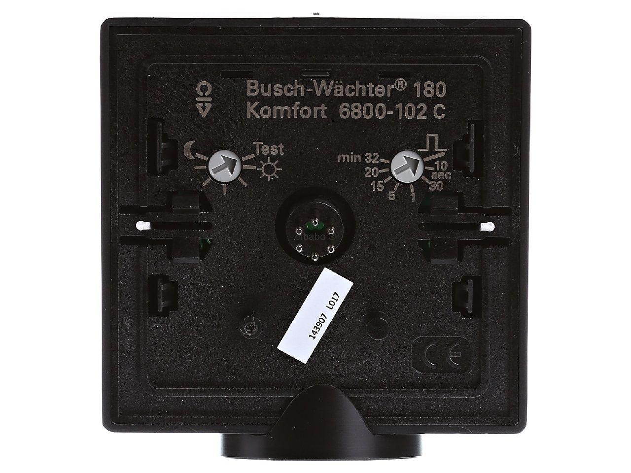 Sensor Lëvizjeje Busch-Jaeger 6800-35-102C, 180°, Lente e Kombinuar, 40 Sektorë, IP44 - Antracit - 2
