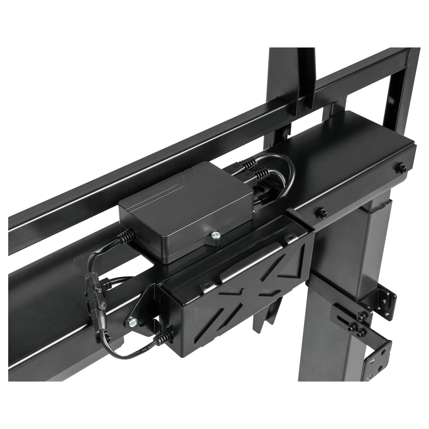 Mbajtëse për TV Equip 650633 , 55–100" , deri 120kg , stativ mobil , me rrota , lartësi e rregullueshme , motorike , VESA 200x200–800x600 - Zezë - 7