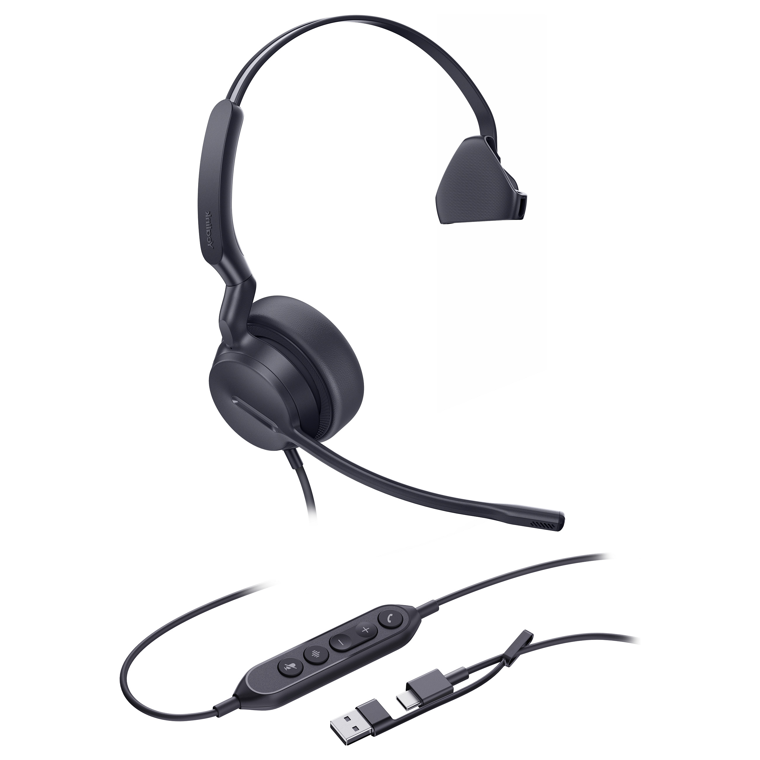 Kufje me Kabllo Yealink UH42 Mono / USB-C | A / On-Ear / Mikrofon – Zezë - 2