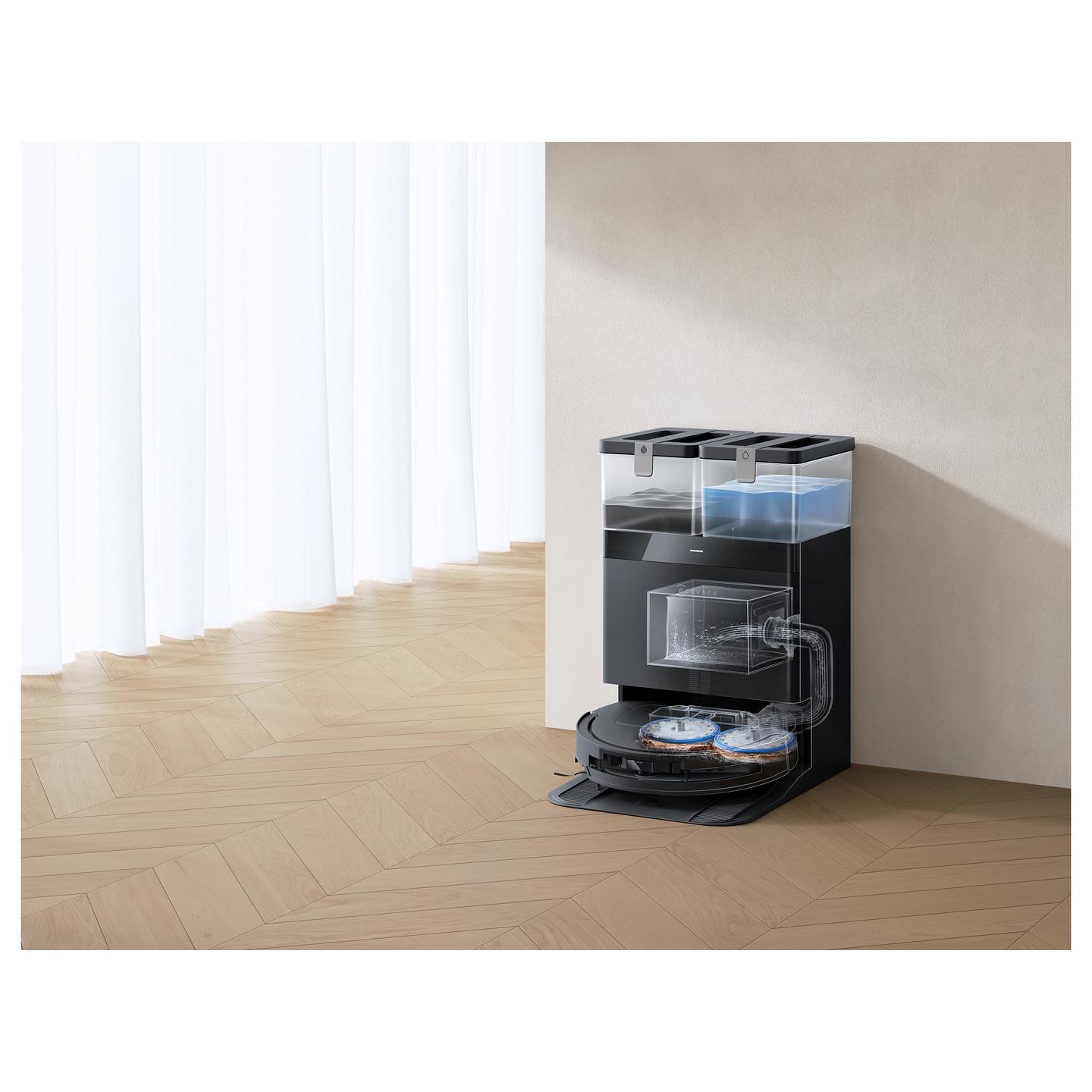 Fshesë Robotike ECOVACS DEEBOT T50 Omni Gen3 / TrueDetect 3D / Ecovacs YIKO 2.0 / Stacion Vetëpastrues OMNI - Zezë - 10