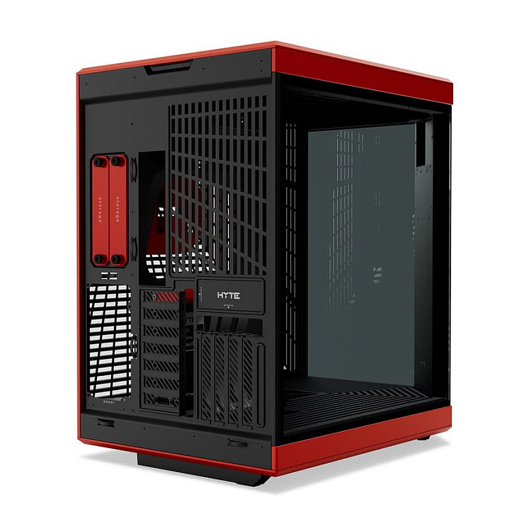 Kasë PC HYTE Y70 Touch Infinite / Midi Tower / ATX / E-ATX / 14.9" IPS Touchscreen / PCIe 4.0 x16 Riser / Tempered Glass - Qershi e Zezë - 4