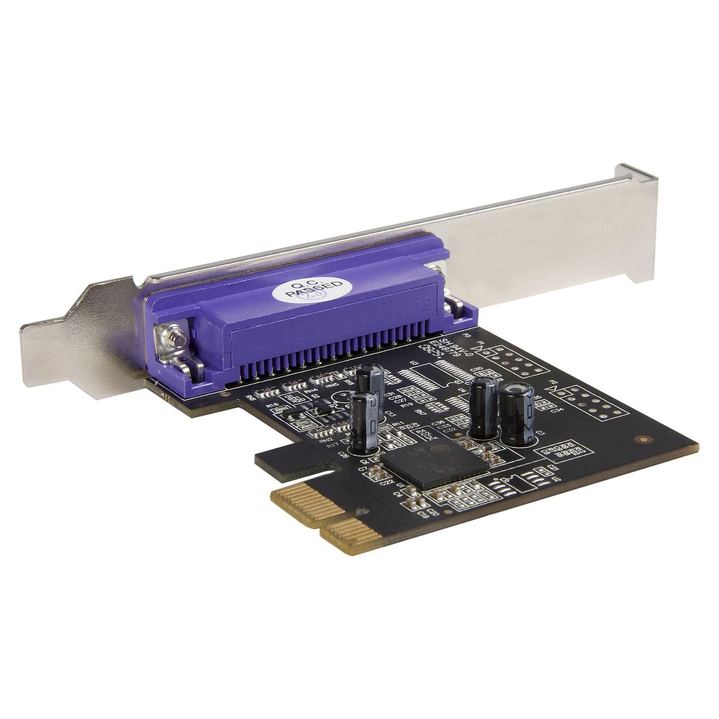 Kartë Zgjerimi StarTech.com PEX1P2, PCI Express 2.0 x1, 1x Paralel DB25, deri në 2.5Mbps, ASIX AX99100A, IEEE 1284, Low Profile + Full Height - 2