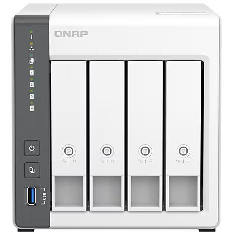 QNAP TS-433-4G 4-Bay NAS Server – ARM Cortex-A55 Quad-Core, 4GB RAM, 2.5GbE, Tower White - 2