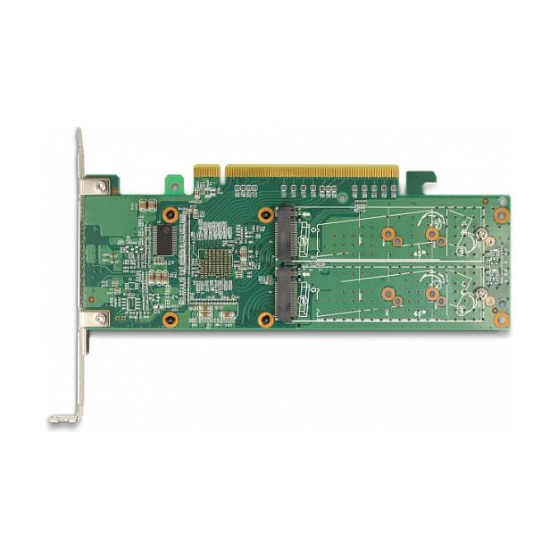 Kartë Zgjerimi Delock 90078, PCI Express 3.0 x16, 4x M.2 NVMe Key M, 2242/2260/2280, deri në 32Gbps, Broadcom PEX8747, Low Profile - 6