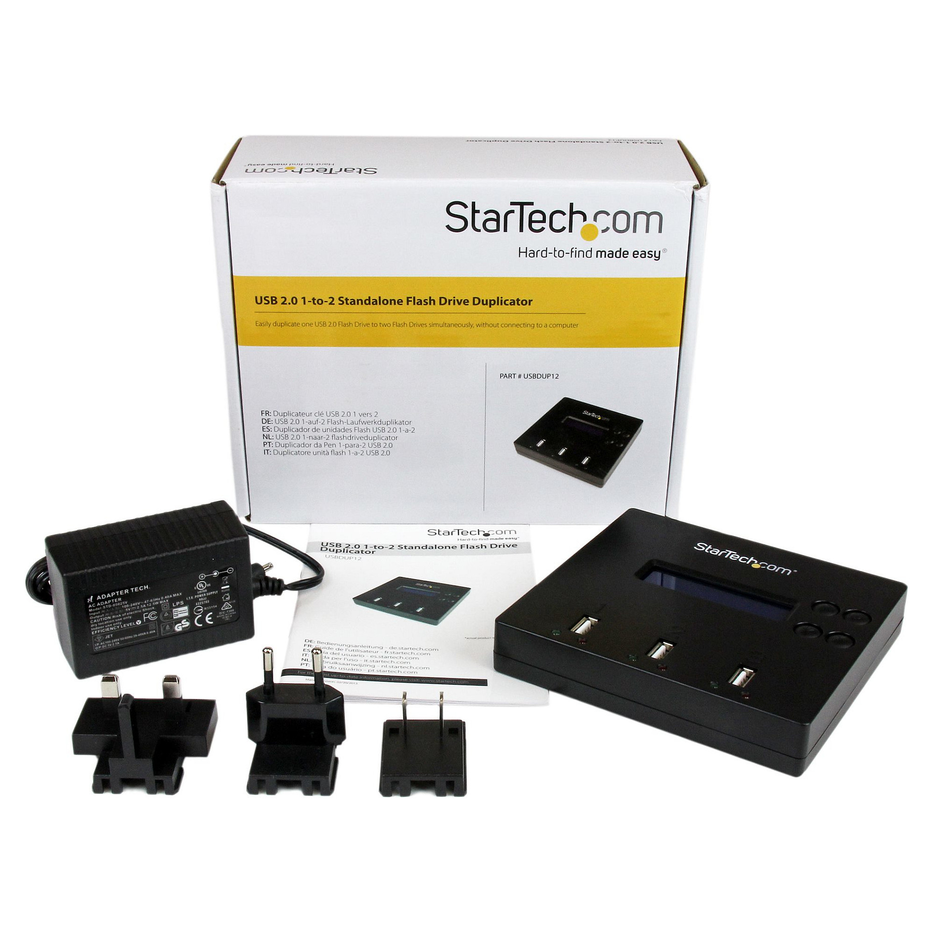 Duplikator USB StarTech.com USBDUP12 / 1:2 / USB 2.0 / 3x USB Type-A - Zezë - 7