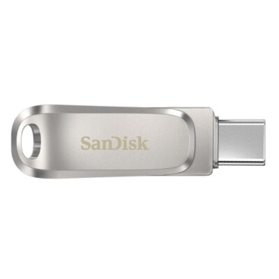 USB Flash Drive SanDisk Ultra Dual Drive Luxe / 64GB / USB 3.2 Gen 1 / USB-A + USB-C / 400MB/s – Argjend - 2