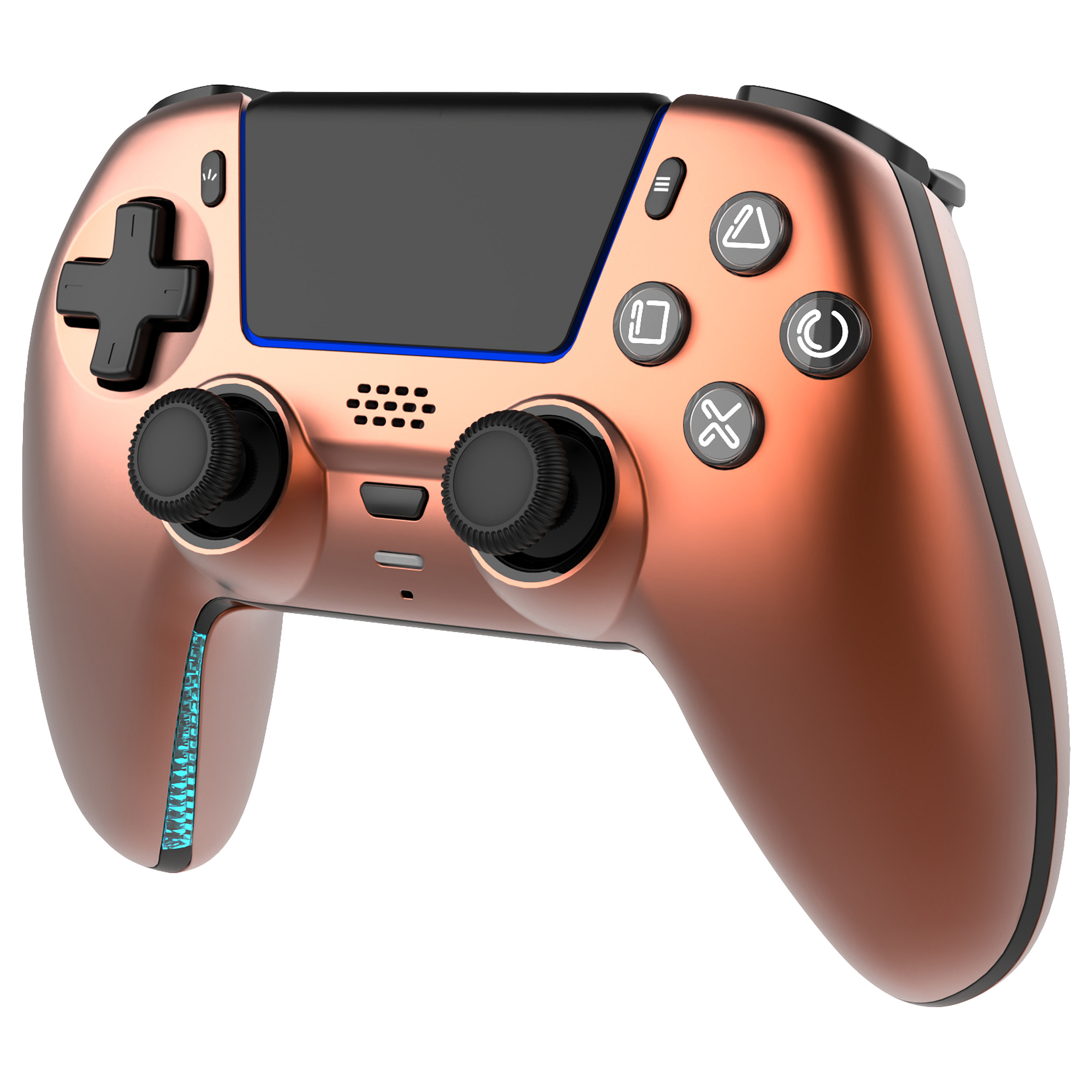 Kontroller Gaming Deltaco GAM-199 Orange/Copper / Wireless / Bluetooth 5.3 / USB-C / PS5 / PC / Android / iOS - Portokalli - 4