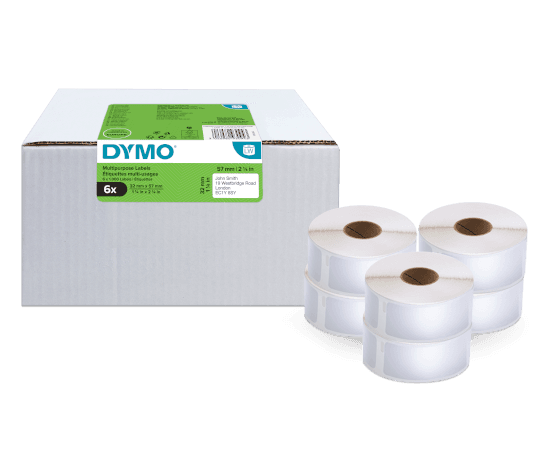 Shirit për Printer 3D Dymo Label 2093094 / 6-Pack - Bardhë - 2
