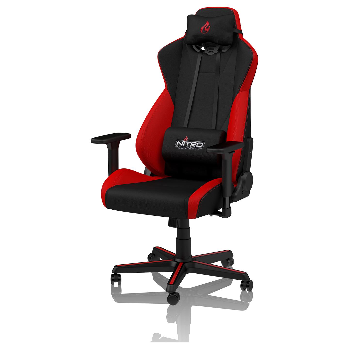Karrige Gaming Nitro Concepts S300 / 3D Armrests / 48-61 cm / 90-135° / 135 kg – Kuqe/Zezë - 8