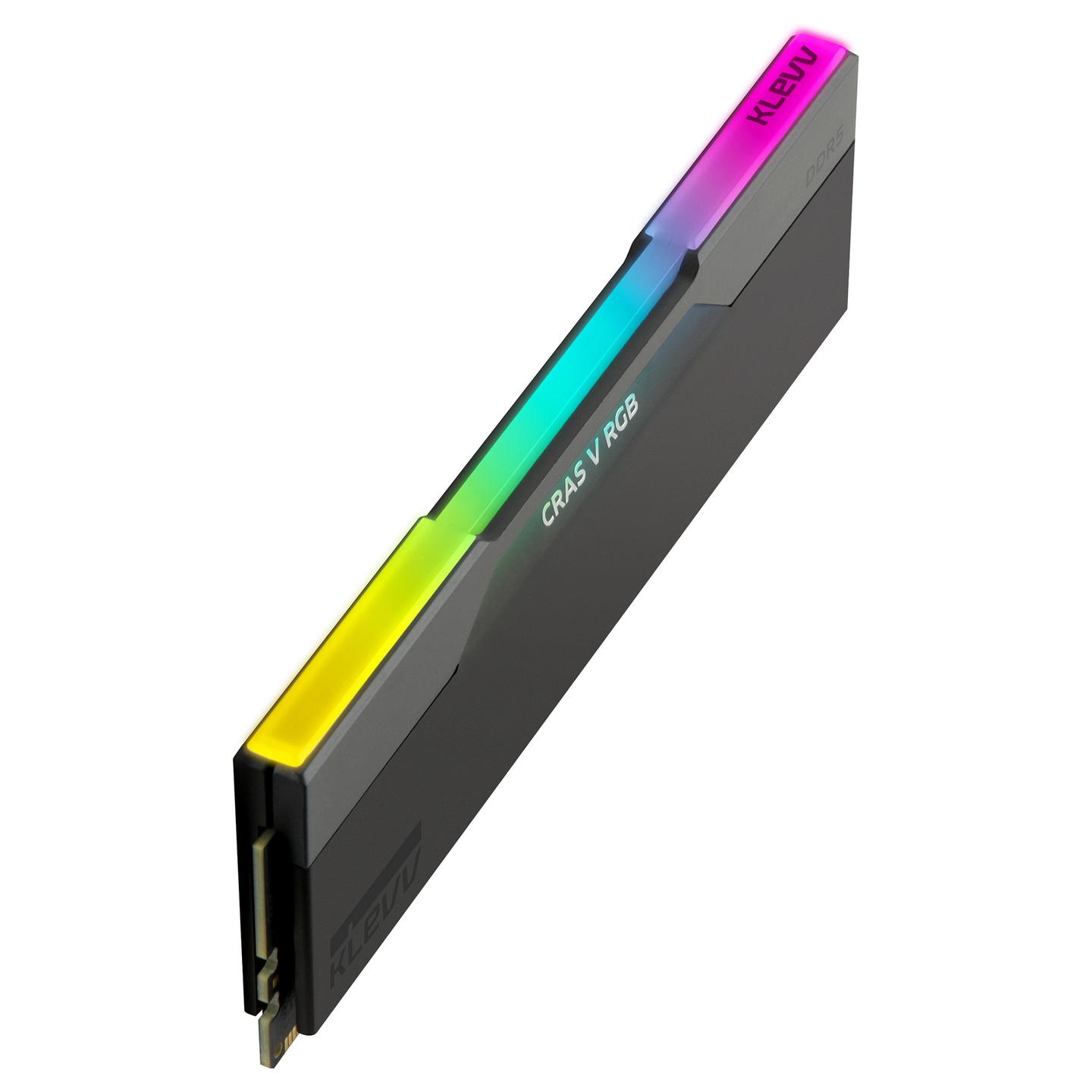 RAM Memorie KLEVV CRAS V RGB, 64GB (2 × 32GB), DDR5, 6000MT/s, CL30-36-36-76, Intel XMP 3.0, AMD EXPO - Zezë - 7