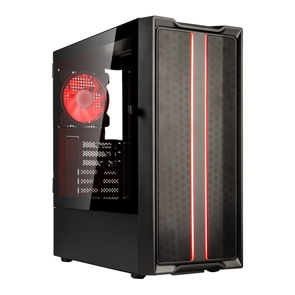 Kasë PC Kolink Inspire K12 ARGB / Midi Tower / ATX / 1x 120mm ARGB/PWM Fan / Tempered Glass - Zezë