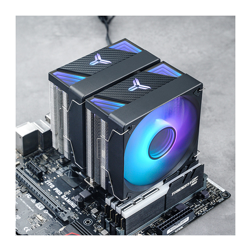 Ftohës për Procesor Jonsbo CR-3000 / Dual Tower / 260W TDP / 2×120mm PWM Fan / ARGB – Zezë - 17