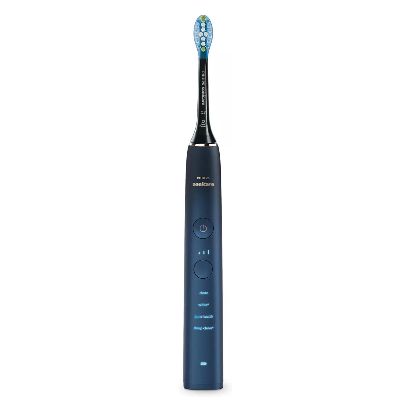 Furçë dhëmbësh elektrike Philips Sonicare DiamondClean 9000 HX9911/88 / 4 Modalitete / 3 Intensitete / Pressure Sensor / 62.000 Lëvizje/min / 14 Ditë – Zezë/Blu - 2