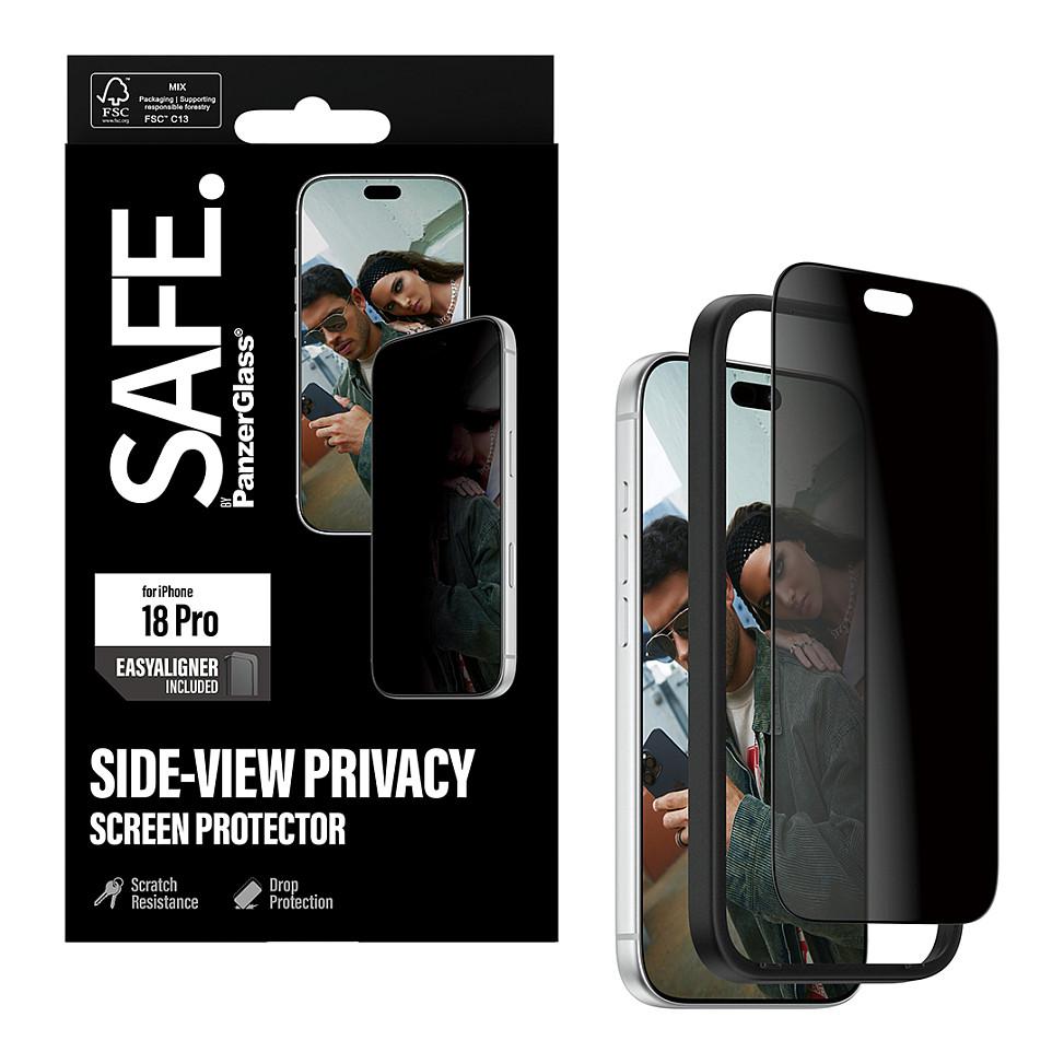 Mbrojtëse për Ekran PanzerGlass SAFE, Privacy, për iPhone 18 Pro - Transparente - 6