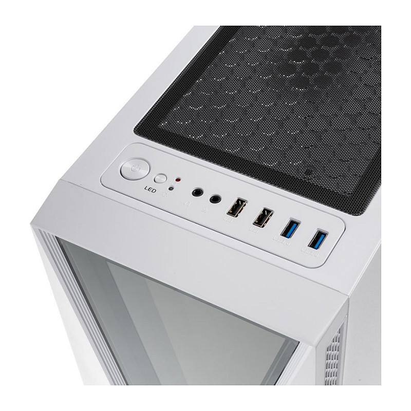 Kasë PC Kolink VOID RGB / Midi Tower / ATX / 1x 120mm ARGB Fan / Tempered Glass - Bardhë - 5