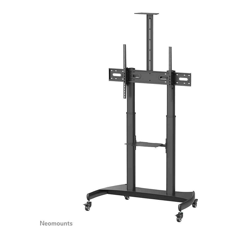 Karrocë për Monitor Neomounts PLASMA-M1950E, 60–100", deri 100kg, Rregullim Lartësie 134–166cm, Tilt 15° - Zezë - 12