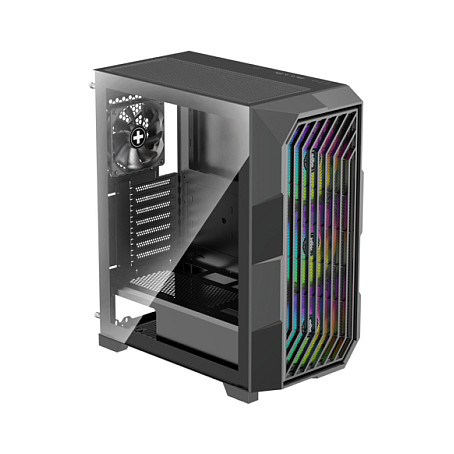 Kasë PC Xilence Performance A+ BREEZE II / Mid Tower / ATX / 3x 140mm ARGB + 1x 120mm PWM Fan / Tempered Glass / Mesh / 360mm Radiator - Zezë - 4