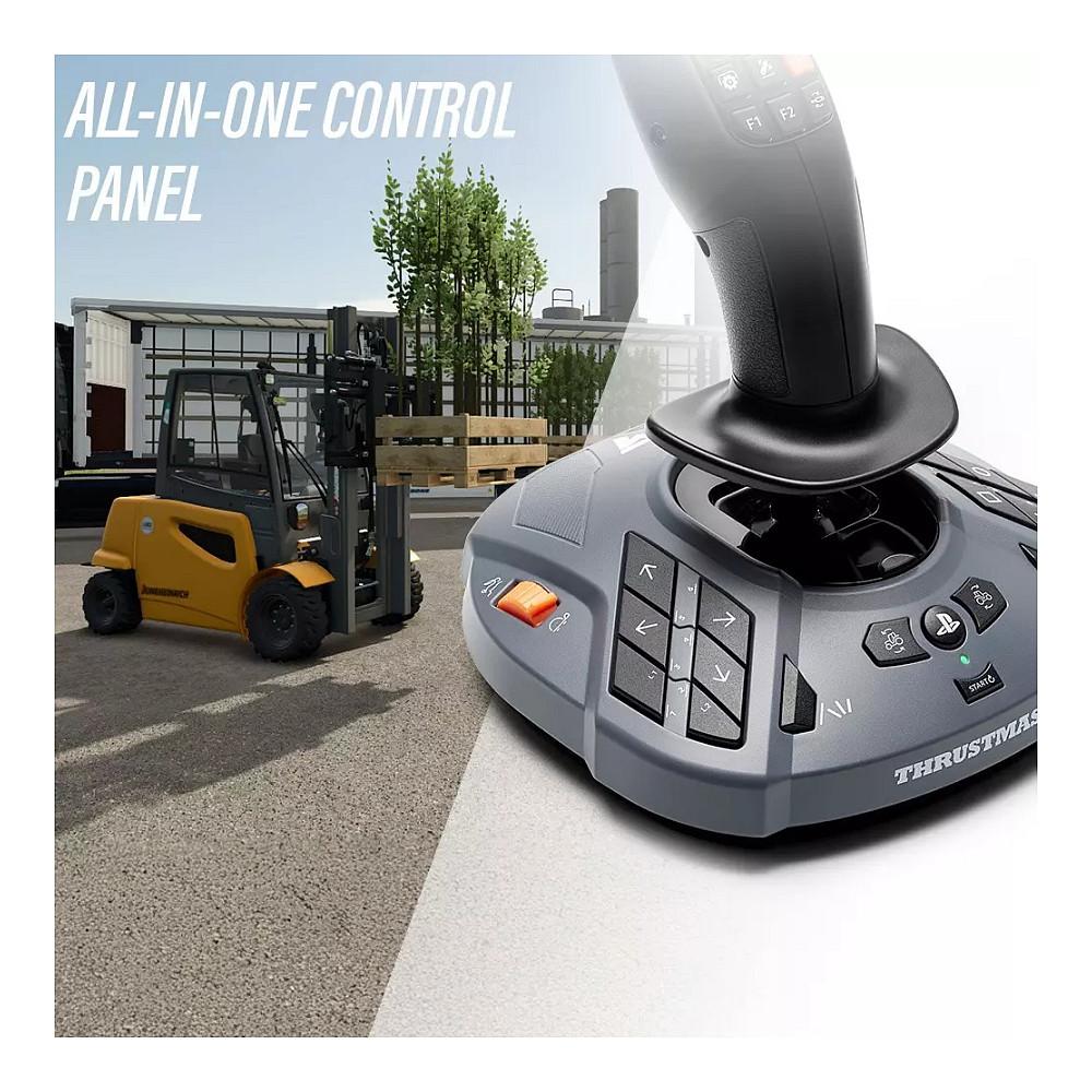 Kontroller për PC / PS5 Thrustmaster SimTask FarmStick P / Joystick / 3-Akshe / 33 Butona / H.E.A.R.T. Hall Effect / USB – Zezë - 4