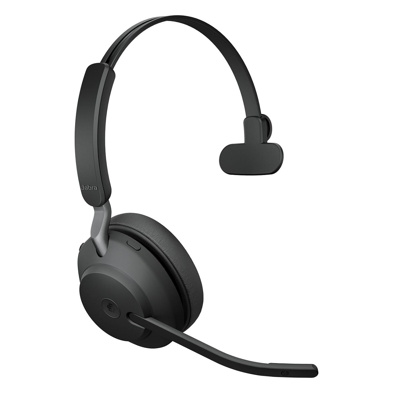 Kufje pa kabllo Jabra Evolve2 65 / Bluetooth / USB-A / Me bazë karikimi / Business Headset / 3 Mikrofona – Zezë - 3