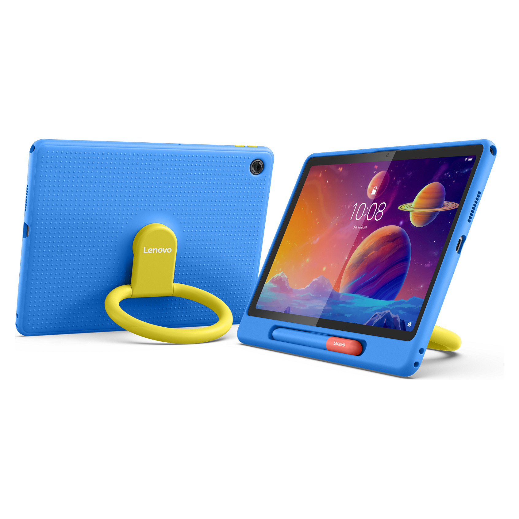 Aksesorë për tablet Lenovo Play Suite ZG38C07051 / Case / 10.1" / Silicone + PU Plastic / Stand / Stylus - Blu - 3