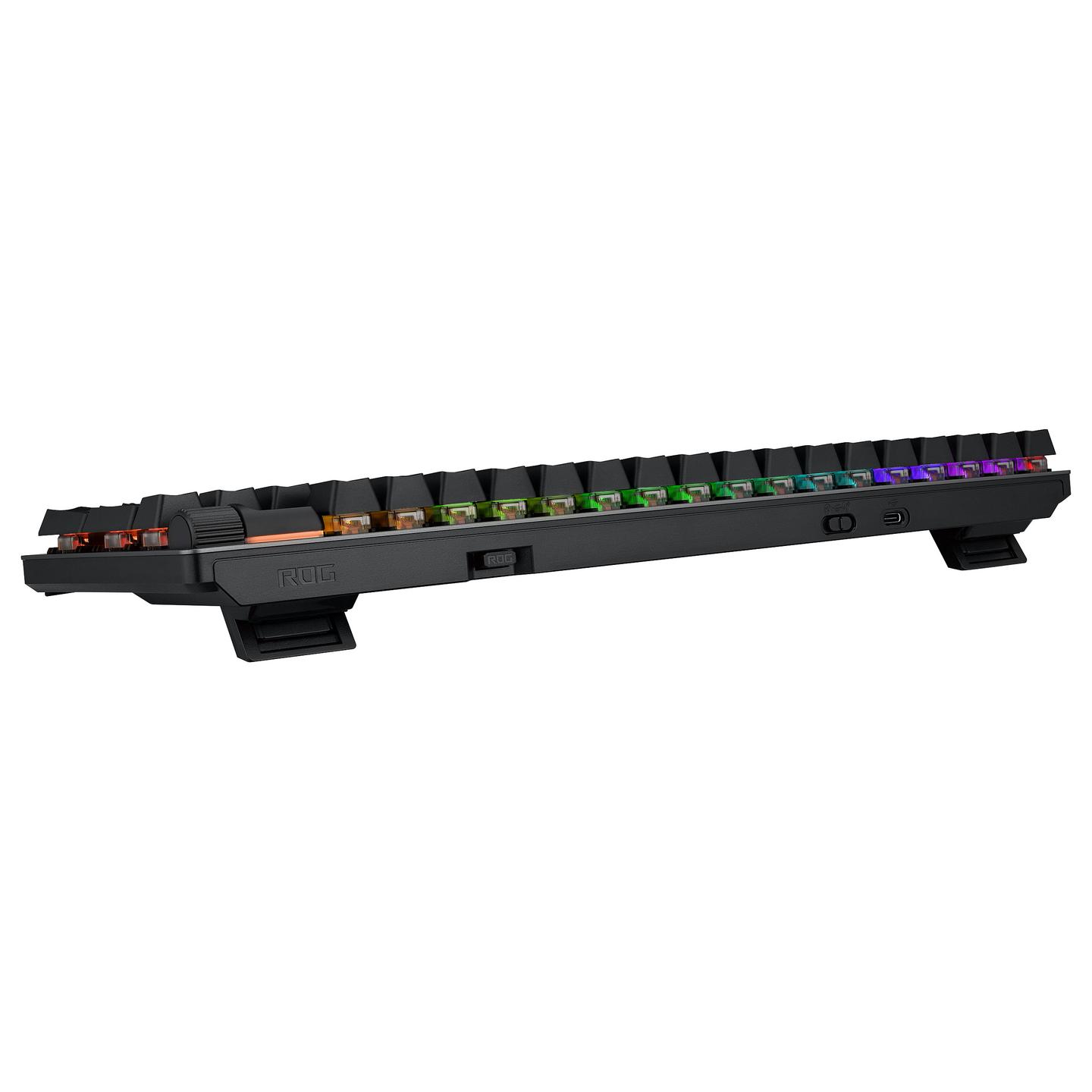 Tastierë Gaming ASUS ROG Strix Scope II 96 RX / Mekanike / Optical Switch (ROG RX Red) / Wired&Wireless / USB-C + Bluetooth+ RF 2.4GHz / Francez – Zezë - 7
