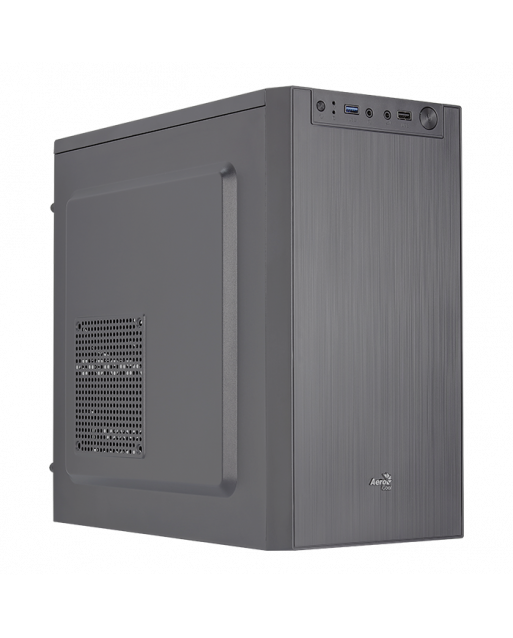Kasë PC Aerocool CS-108 / Mini Tower / Micro-ATX + Mini-ITX / 1x 80mm Fan / ATX - Zezë