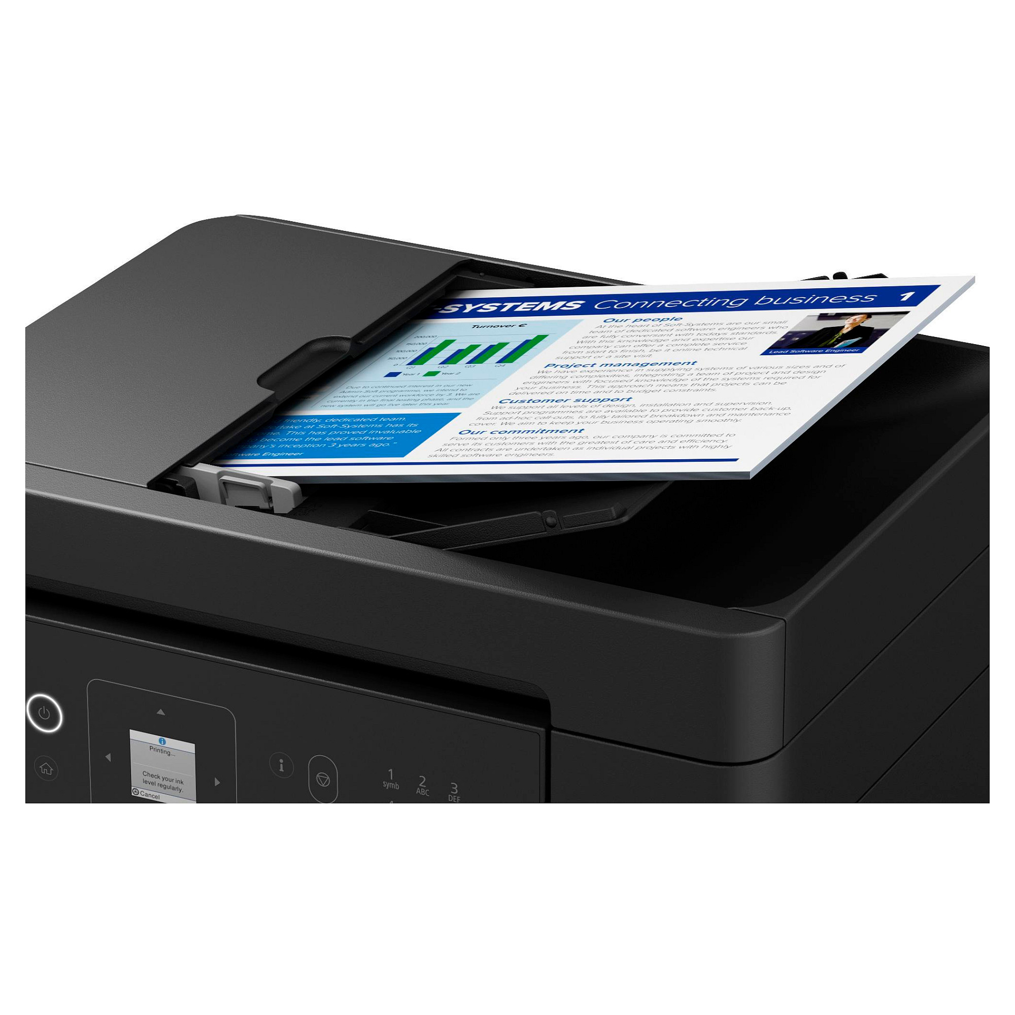 Printer Multifunksional Epson EcoTank ET-2865 / me Ngjyra / A4 / 3 në 1 / Wi-Fi - Bardhë - 11