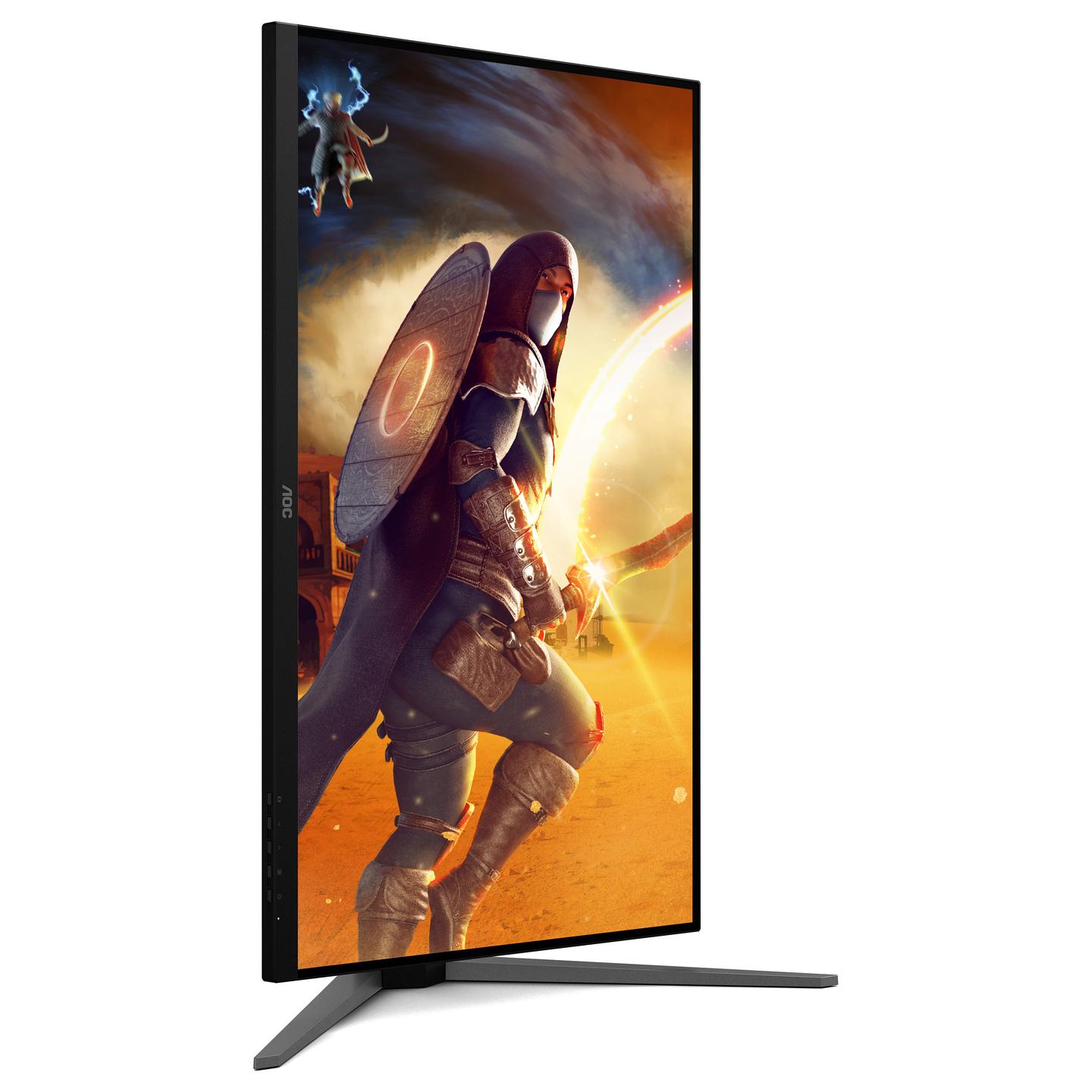 Monitor Gaming AOC G4 U32G4U, 31.5", 4K UHD Fast IPS, 160Hz, 1ms, HDR400, HDMI 2.1 + DisplayPort - Zezë/Kuqe - 7