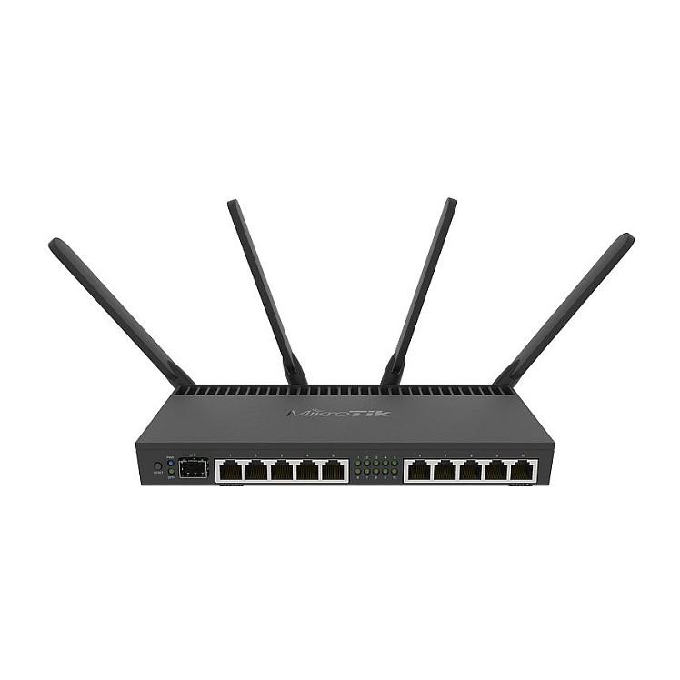 Ruter MikroTik RB4011iGS+5HacQ2HnD-IN, Wi-Fi 5 AC2000, Dual-Band, 10× Gigabit Ethernet, 1× SFP+ 10Gbps, PoE - Zezë
