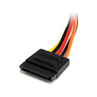 Kabllo Zgjatuese për Energji SATA StarTech.com SATAPOWEXT12 / SATA 15-pin / 18 AWG / 0.3048m - Zezë - 3