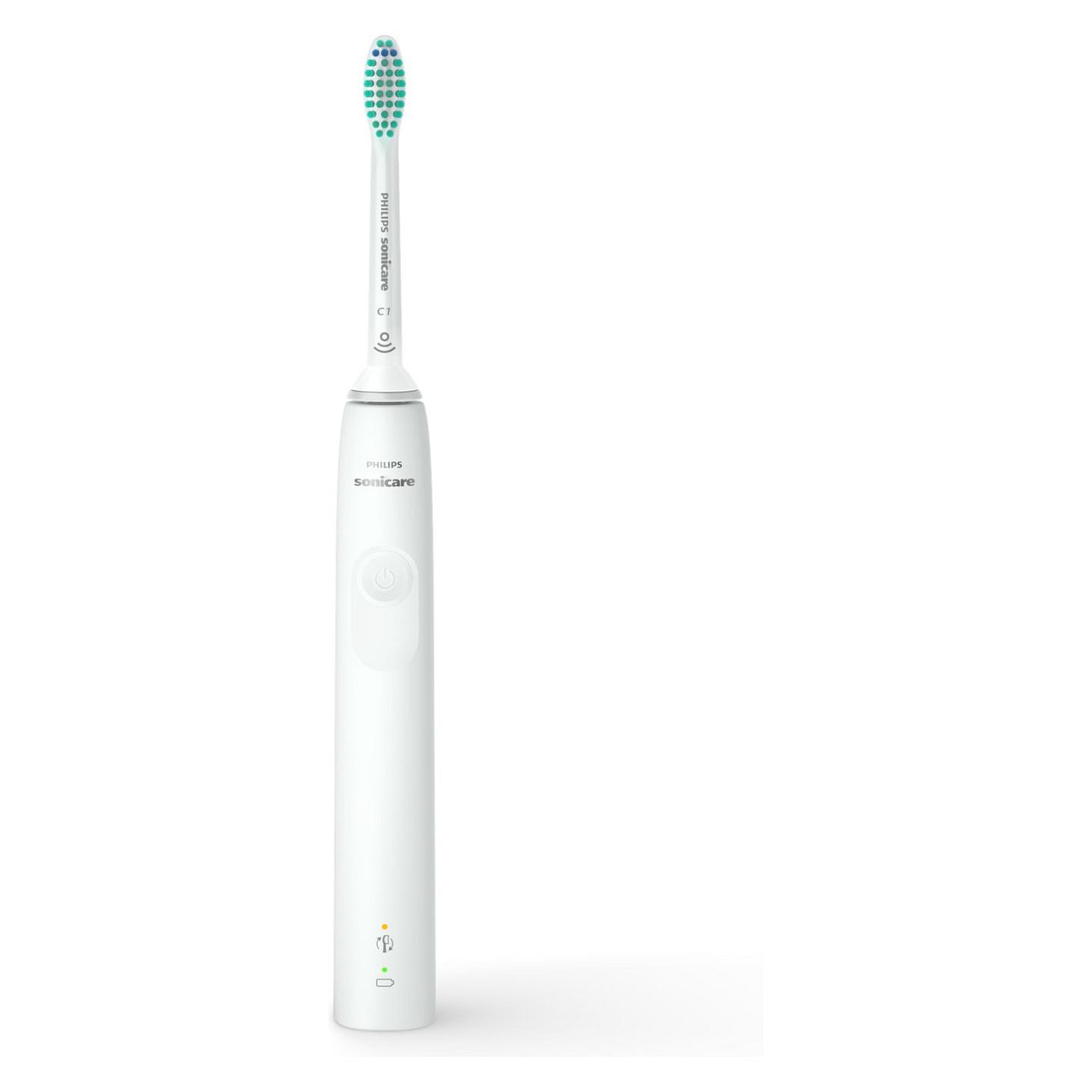 Furçë dhëmbësh elektrike Philips Sonicare Series 3100 / Pressure Sensor / SmarTimer / QuadPacer / 31.000 lëvizje/min / C1 ProResults – Bardhë