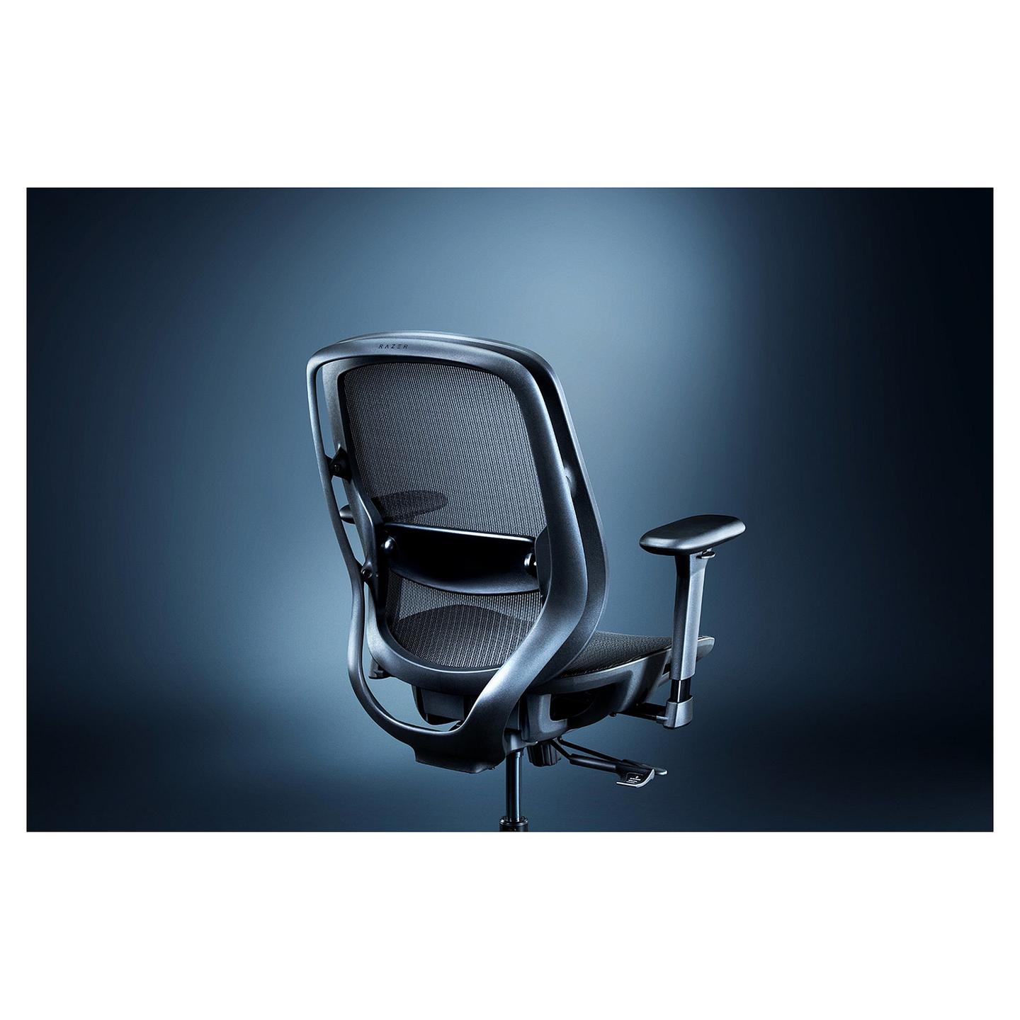 Karrige Gaming Razer Fujin, Mesh, Synchro-Tilt 130°, Mbështetje Mesit e Rregullueshme, Krahë 3D, 136kg - Zezë - 5