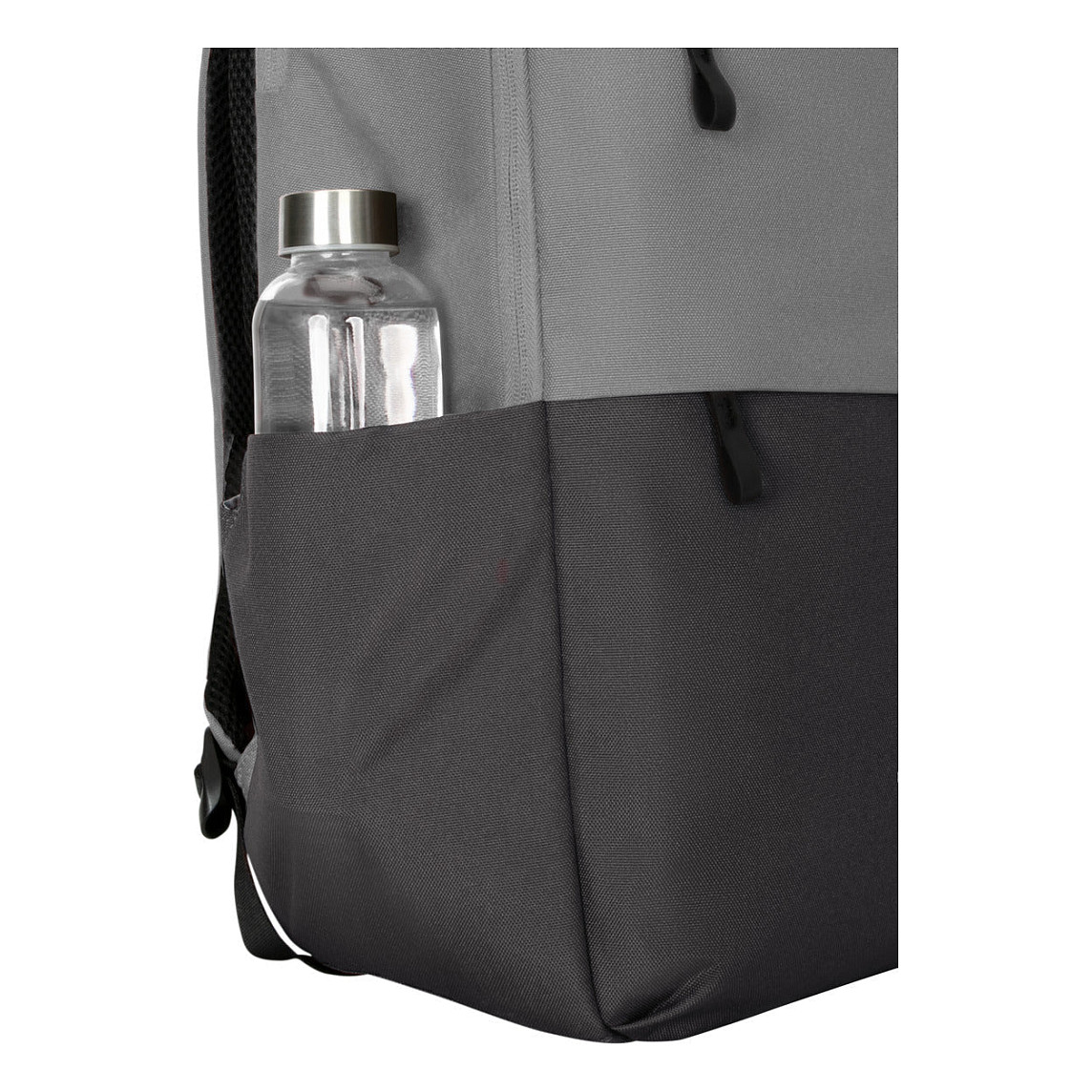 Çantë për laptop Targus Sagano EcoSmart / Travel Backpack / 15.6" / 22 L / RPET 500 / SafePort Sling / RFID Blocking / Hidden Rain Cover / Water Bottle Pocket - Zezë/Gri - 17