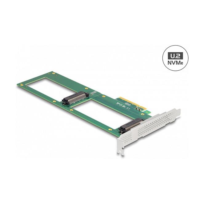 Kartë Zgjerimi Delock 90091, PCI Express 4.0 x8, 2x U.2 NVMe SFF-8639, PCIe Bifurcation - 4