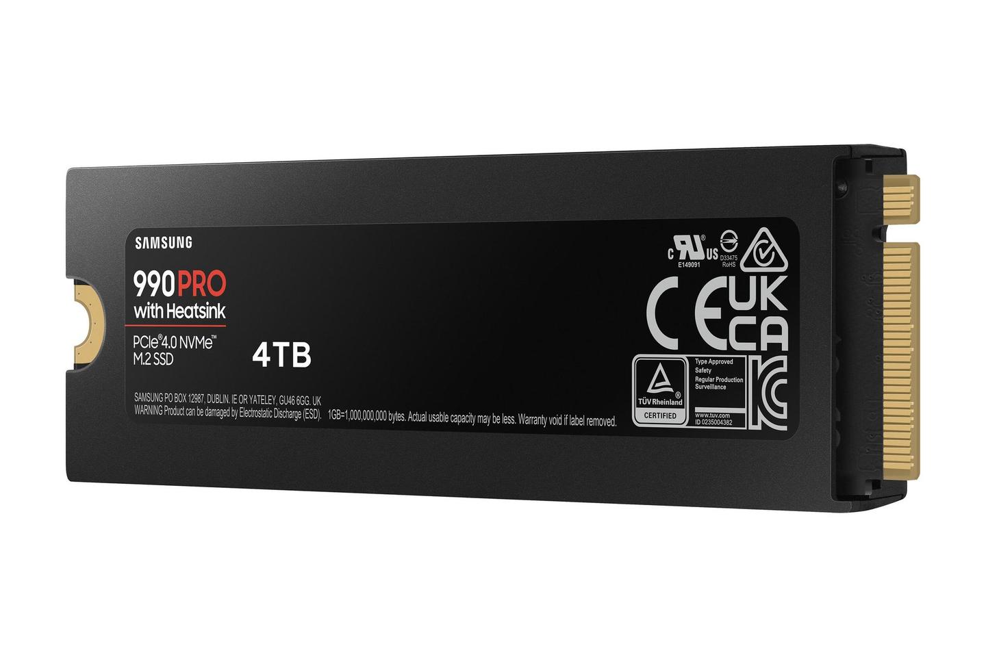 SSD e brendshme Samsung 990 PRO Heatsink / 4TB / M.2 2280 / PCIe 4.0 x4 NVMe - 4