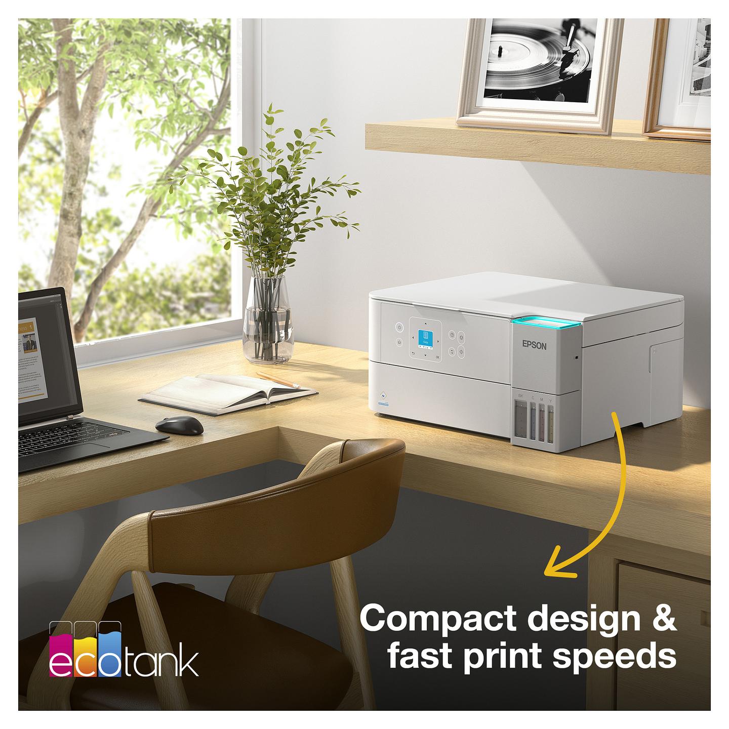 Printer Multifunksional Epson EcoTank ET-2956, A4, Inkjet, Wi-Fi, Printim, Skanim, Kopjim - Bardhë - 13